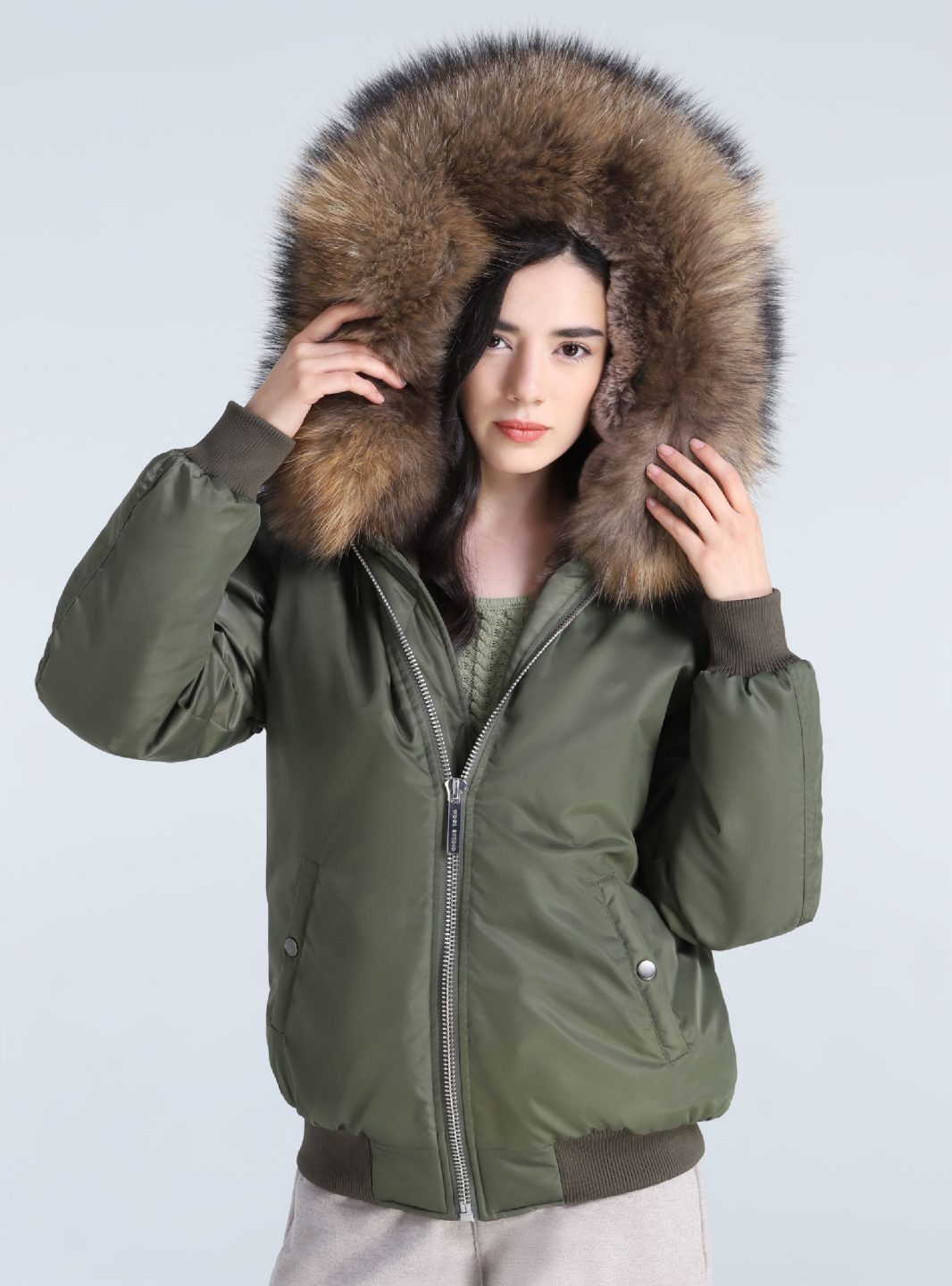 The green elite on sale wolf bomber jacket